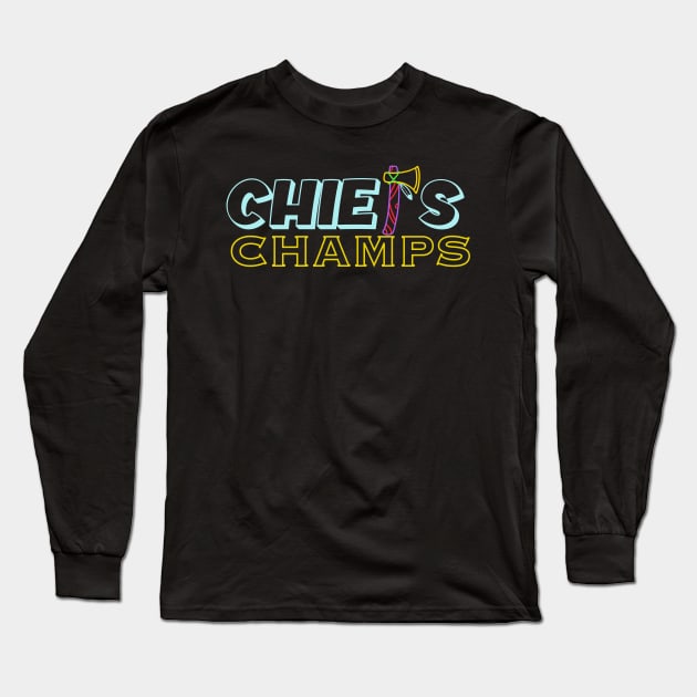 Chiefs Long Sleeve T-Shirt by Zivanya's art